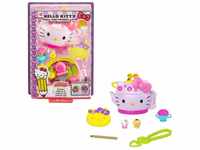 Mattel Hello Kitty GVB31 - Teeparty Schatulle (12,5 cm) mit 2 Sanrio Minis Figuren,