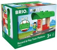 BRIO World 33840 Bahnhof mit Aufnahmefunktion - Eisenbahnzubeh&ouml;r Holzeisenbahn...