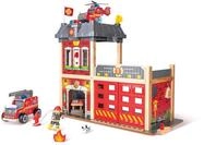 Hape Gro&szlig;stadt-Feuerwache - Spielset aus Holz, Feuerwehrspielzeug, Holzspielzeug,