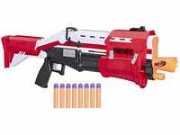 NERF Hasbro E7065EU4 TS Pump-Action Blaster, 8 Mega Fortnite Darts,