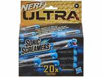 NERF Ultra Sonic Screamers 20er Dart Nachfüllpack, die Darts fliegen pfeifend durch