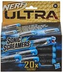NERF Ultra Sonic Screamers 20er Dart Nachf&uuml;llpack, die Darts fliegen pfeifend durch
