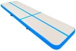 vidaXL Aufblasbare Gymnastikmatte mit Pumpe 700x100x15 cm PVC Blau