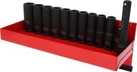 KS Tools 515.0612 1/2" Sechskant-Kraft-Stecknuss-Satz, lang, 13-tlg., 35 x 25 x 13 cm