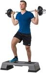 Tunturi Aerobic Stepper, h&ouml;henverstellbares Steppbrett, 3 Stufen 16 cm 20 cm 25 cm,