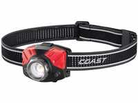 COAST FL75 700 Lumen Twist Focus Dual-Color LED Stirnlampe, Schwarz