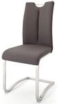 Robas Lund, Schwing-/Esszimmerstuhl ARTOS, hohe R&uuml;ckenlehne, Lederbezug Braun,
