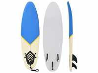 vidaXL Surfbrett 170 cm Blau Creme Stand Up Board Surfboard Wellenreiter