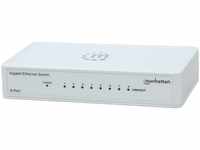 Manhattan 8-Port Gigabit Ethernet Switch (Kunststoffgehäuse, Desktop-Format,...