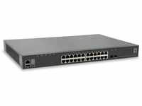 LevelOne Level ONE 28-Port Stackable L3 Managed Gigabit Switch 2 x SFP+...