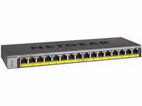 NETGEAR GS116LP PoE Switch 16 Port Gigabit Ethernet LAN Switch mit 16x PoE+ 76W