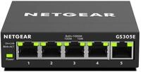 NETGEAR GS305E Managed Switch 5 Port Gigabit Ethernet LAN Switch Plus (Plug-and-Play,