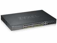 Zyxel Nebula Gigabit Ethernet Smart-Managed PoE+ Switch mit 24 Ports, einem...