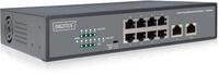 DIGITUS 8-Port Fast Etherent PoE-Switch + 2 Uplinks