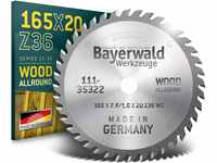 Bayerwald - HM Handkreissägeblatt für Holz - Ø 165 mm x 2,6 mm x 20 mm 