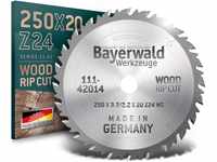 Bayerwald - HM Kreissägeblatt - Ø 250 mm x 3,2 mm x 20 mm | Wechselzahn (24...
