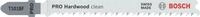 Bosch 25x PRO Hardwood clean T101BF Stichs&auml;geblatt (f&uuml;r Hartholz, Faserplatte mit