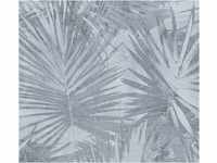 Livingwalls Vliestapete Hygge Tapete im Palmenprint in Dschungel Optik 10,05 m x 0,53