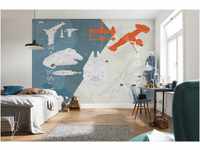 Komar Fototapete | STAR WARS TECHNICAL PLAN | 368 x 254 cm | Tapete, Wand Dekoration,