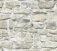 A.S. Cr&eacute;ation Stein-Vliestapete &ndash; Beige, Grau &ndash; 10,05 x 0,53 m