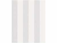marburg Tapete Weiß Streifen Vliestapete mit Linien glänzend für Wohnzimmer