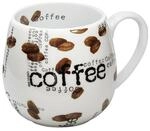 K&ouml;nitz 1111430873 Kuschelbecher Coffee Collage, 12.3 x 10.2 x 8.9 cm,Wei&szlig;
