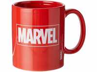 Tasse mit Marvel Logo in Geschenkbox (Rotes Logo Design) 315ml Keramikbecher -
