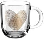 Leonardo Emozione Geschenk Tasse Fingerabdruck-Herz, 1 St&uuml;ck,