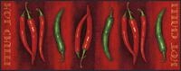 wash+dry Fu&szlig;matte Hot Chilli, 75x190 cm, innen und au&szlig;en, waschbar, Rot