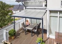 Gutta Terrassen&uuml;berdachung Alu Anthrazit 3x3, 4.2x3, 5.4x3 m - Tempor&auml;rer Schatten,
