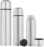 GR&Auml;WE Isolierflaschen-Set 3-teilig Edelstahl 0,35 Liter,0,5 Liter und 1 Liter -