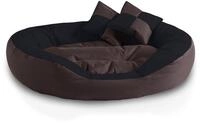BedDog&reg; 4in1 Hundebett SABA, Wende-Hunde-Kissen oval-rund, gro&szlig;es Hundek&ouml;rbchen,