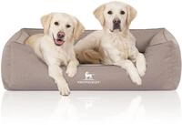 Knuffelwuff Orthop&auml;disches Wasserabweisendes Hundebett Leon XXXL Beige/Grau