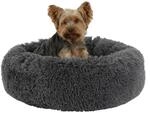 Kerbl Pet rundes Kuschelbett Fluffy | Grau, &Oslash; 76 cm, H&ouml;he 19 cm, weiches