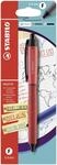 STABILO - Tintenroller mit Druckmechanik - PALETTE - Strichbreite F (0,4 mm) -