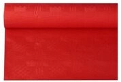 Papstar Papiertischtuch / Tischtuchrolle mit Damastpr&auml;gung, rot (1 St&uuml;ck), 8...