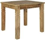 WOHNLING Esstisch 80x80x76 cm Mango Massivholz Braun, Landhausstil |...