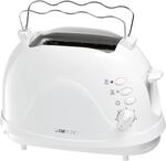 Clatronic&reg; Toaster | 2-Scheiben-Toaster | integrierter Br&ouml;tchenaufsatz | Aufw&auml;rm-,