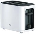 Braun Household HT3000WH Toaster, 1000 W, 2 Schlitze, abnehmbares Gitter,