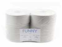 Funny Jumbo - Toilettenpapier 2 lagig Recycling weiß, Durchmesser circa 25 cm,...