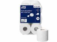 Tork SmartOne Mini Toilettenpapier Weiß T9, Advanced, 2-lagig, 12 × 620 Blatt,