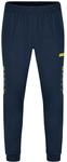 JAKO Damen Polyesterhose Challenge, Marine/Neongelb, 42