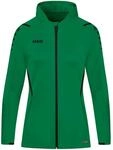 JAKO Damen Kapuzenjacke Challenge, Sportgr&uuml;n/Schwarz, 38