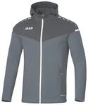 JAKO Herren Kapuzenjacke Champ 2.0, Steingrau/Anthra Light, L