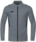 JAKO Kinder Polyesterjacke Challenge, Steingrau/Schwarz, 116