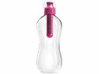 Bobble 050BOEUMG Wasserflasche, 550 ml transparent cap, magenta