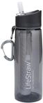 LifeStraw Go 2 Nachf&uuml;llbare Wasserflasche mit Eingebautem (2-Stufig) Grey Filter,