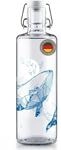 soulbottles Glas-Trinkflasche 1 L Souldiver &bull; Wasserflasche mit Walmotiv &bull; 100%