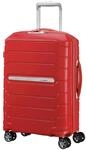 Samsonite Flux - Spinner S, Erweiterbarer Handgep&auml;ck, 55 cm, 37/44 L, Rot (Red)