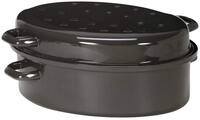 Kr&uuml;ger Gansbr&auml;ter 42 cm, emailliert blau